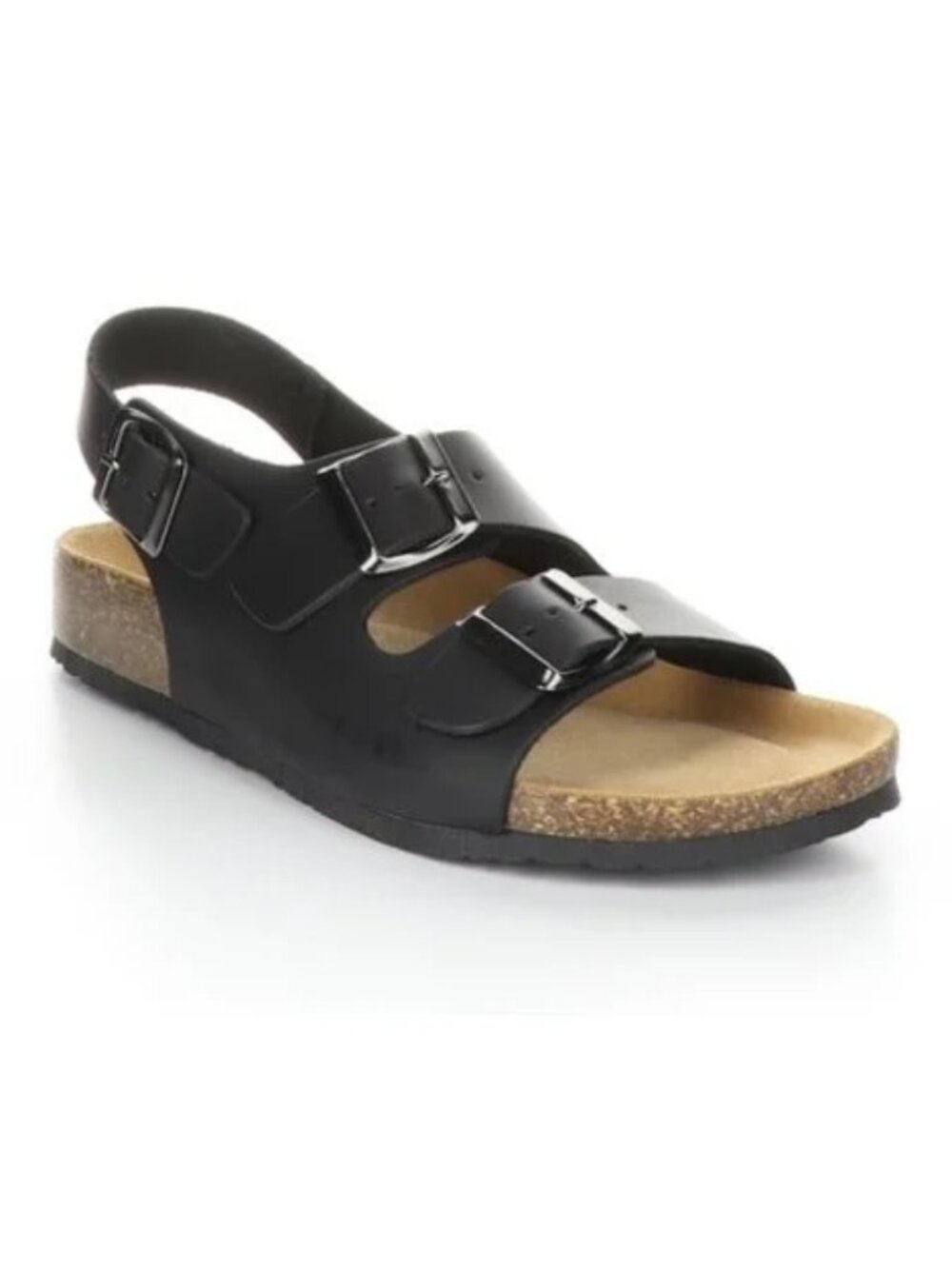 LIKE NEW! Bos. & Co. "Indiana" Black Leather Buckle Sandals Size 10 (EUR 43)